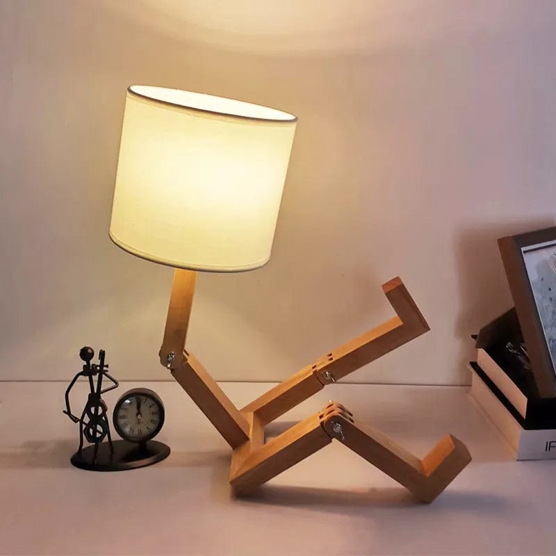 Ma boutique lampe forme humaine bois